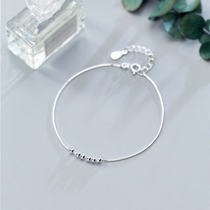 Simple Charm Beads Chain Bracelet
