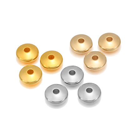 100pcs Flat Round Spacer CCB Plastic Beads