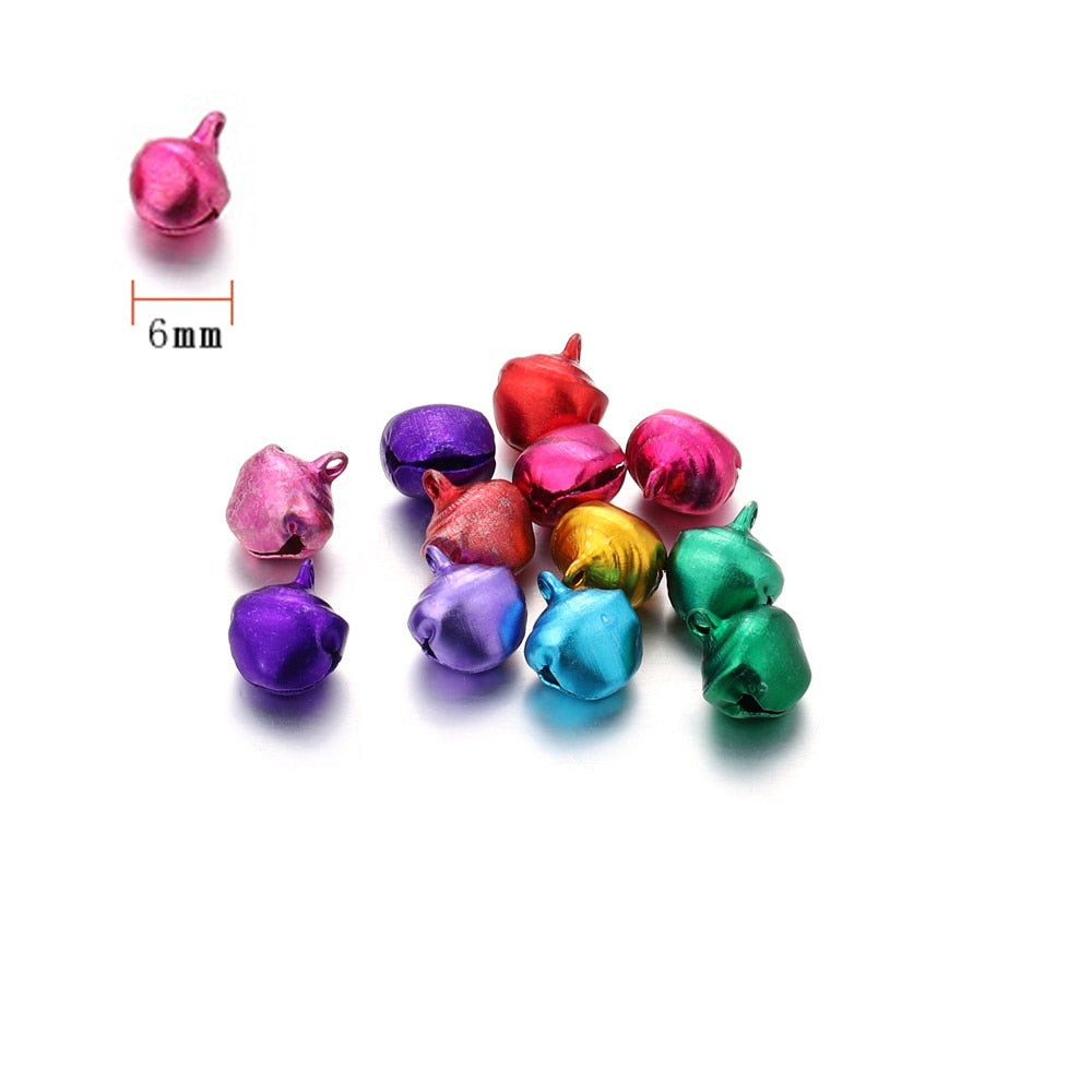 Jingle Bells Aluminum Loose Beads, 20-150Pcs