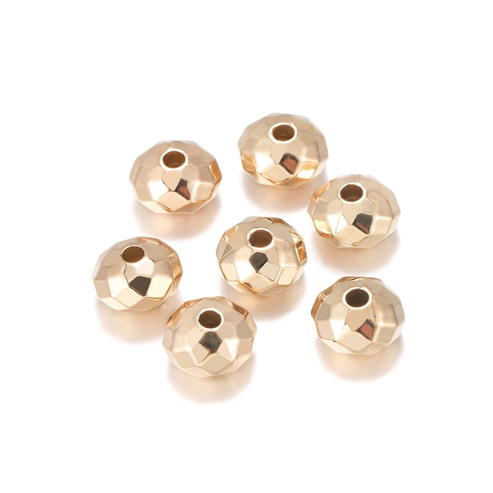 100pcs Abacus Round CCB Plastic Beads