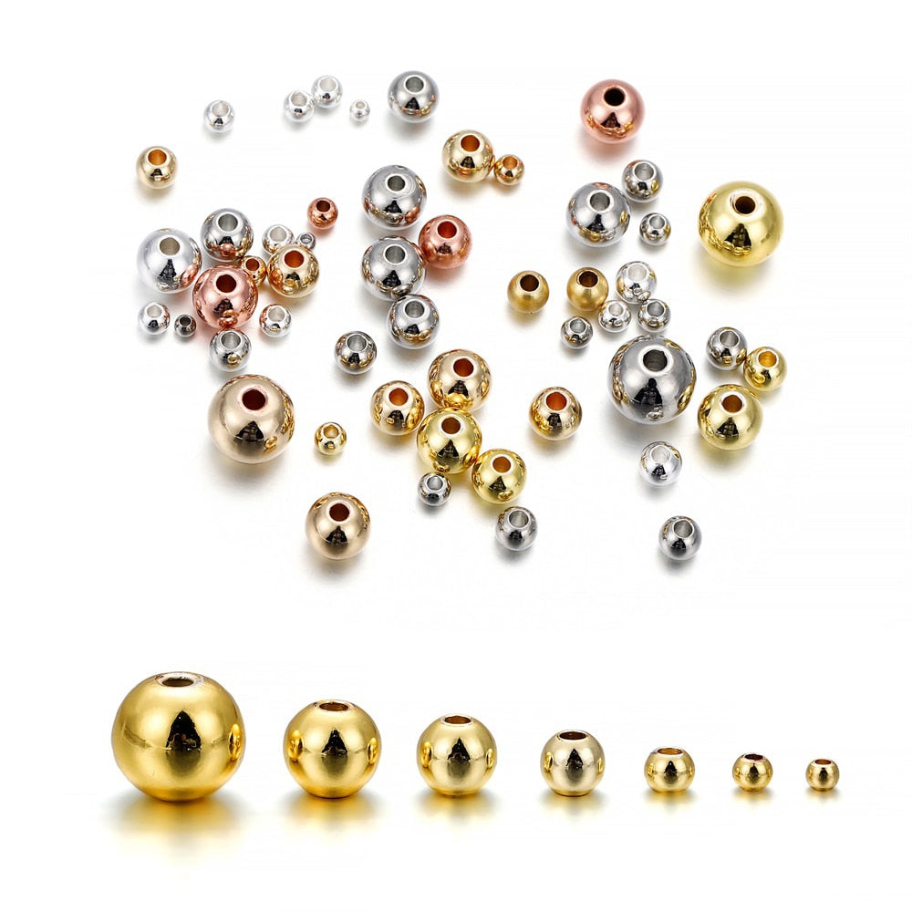 Ball Spacer Beads, 10-100pcs
