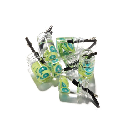 Obst in der Flasche-Charm-Anhänger, 10 Stück