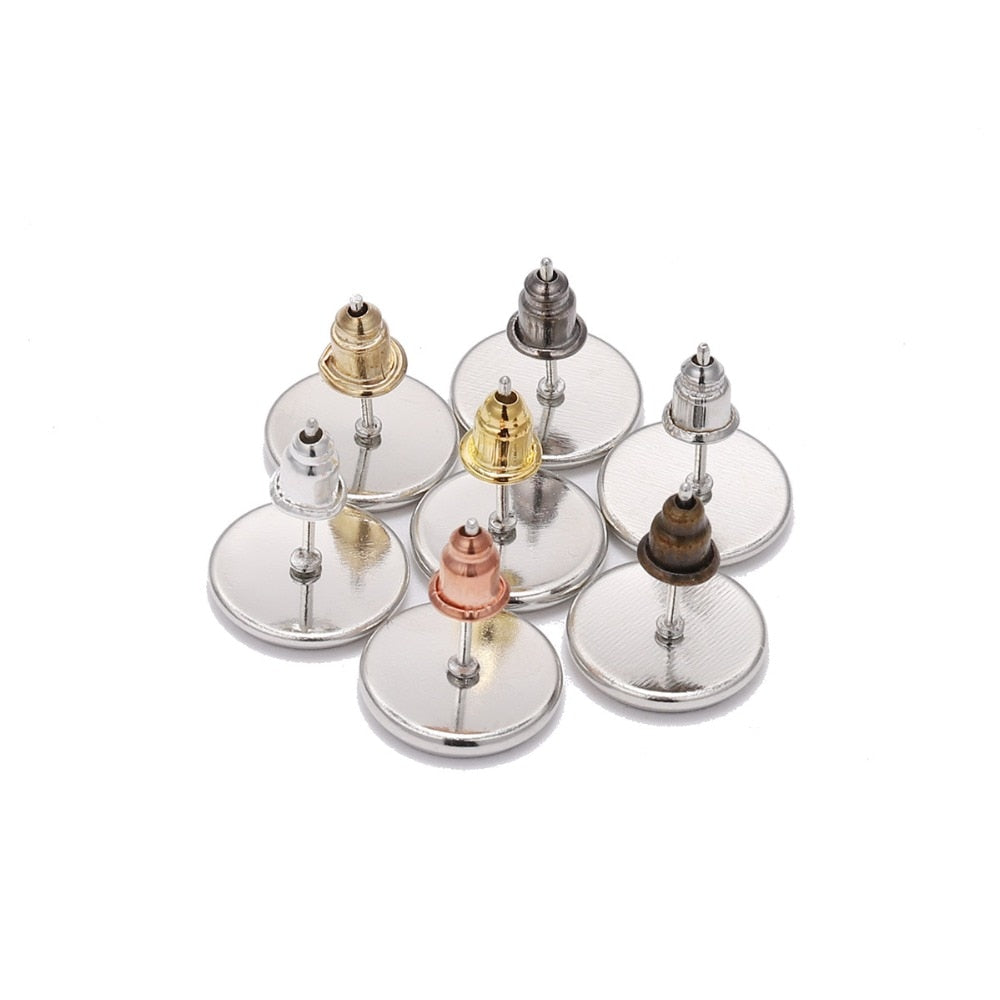 Earring Studs Backs, 50-200pcs