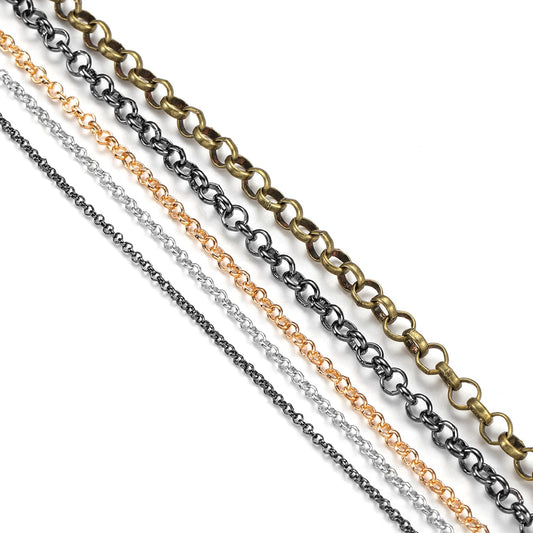 2-5.8mm Bulk Rolo Chain, 5m lot