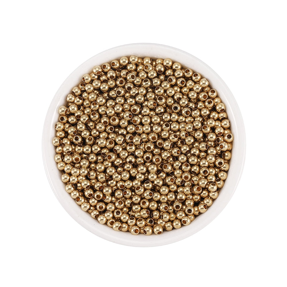 Round Ball Spacers Beads 3-8mm, 15-100pcs