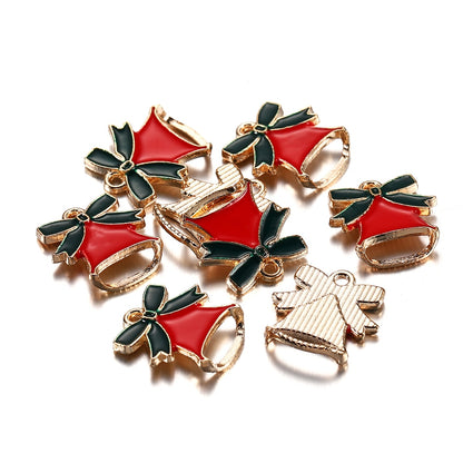 Pendentifs de Noël en métal émaillé, 10-15 pièces