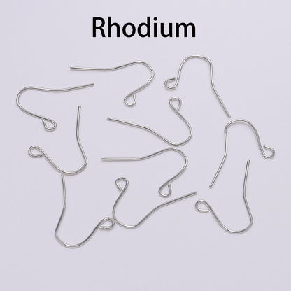 100Pcs - 19x18mm Earring Hooks Twist  Ear Hook