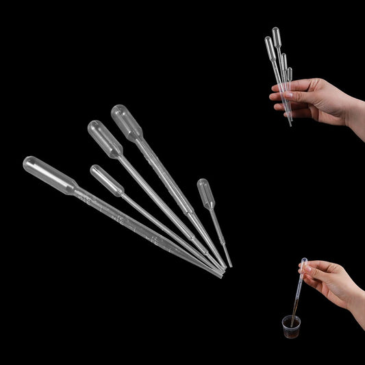 20-200Pcs Plastic Disposable Squeeze Pipettes, 0.2-3ML for Resin Jewelry Making
