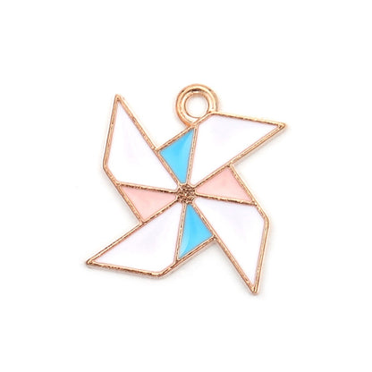 Cute Sun Keychain Cartoon Printing Connectors, 4Pcs