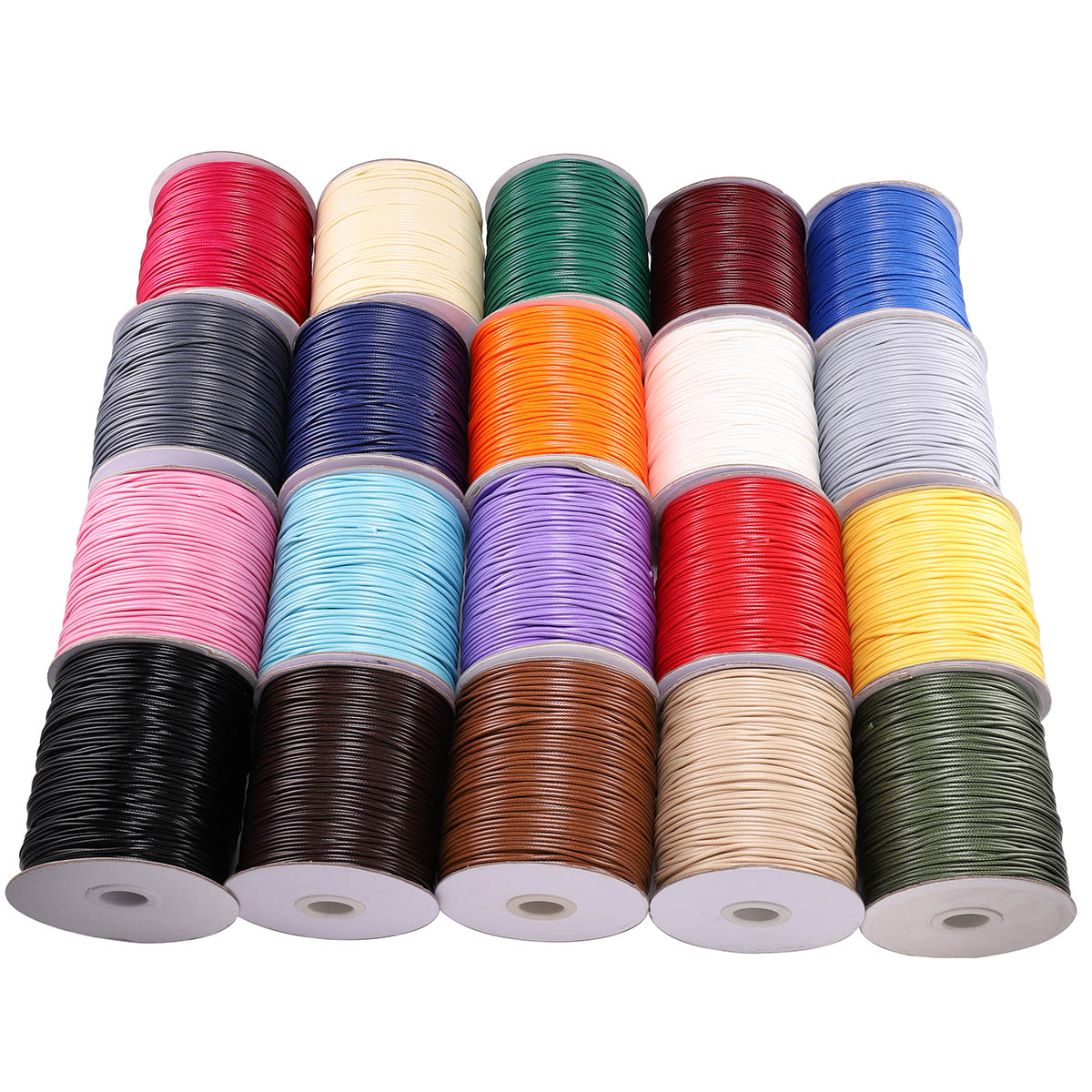 26 Color Line Waxed Cord, 10m lot