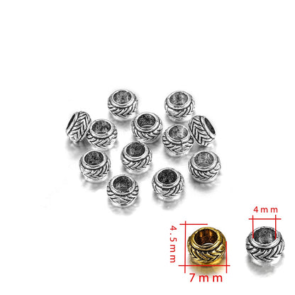 Tibetan Big Hole Spacer Loose Beads, 20pcs