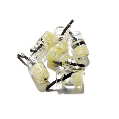Obst in der Flasche-Charm-Anhänger, 10 Stück