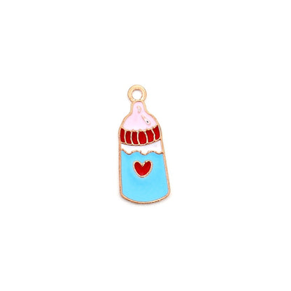 Cute Sun Keychain Cartoon Printing Connectors, 4Pcs