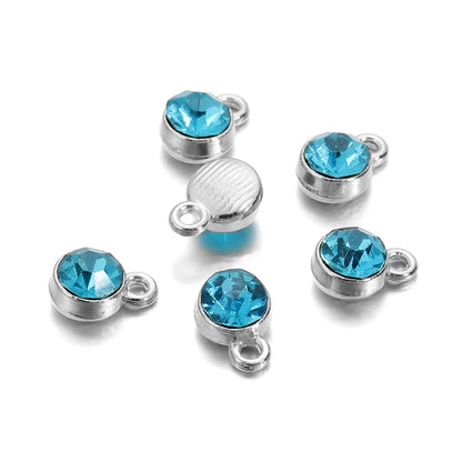 Colorful Crystal Birthstone Dangle Charms