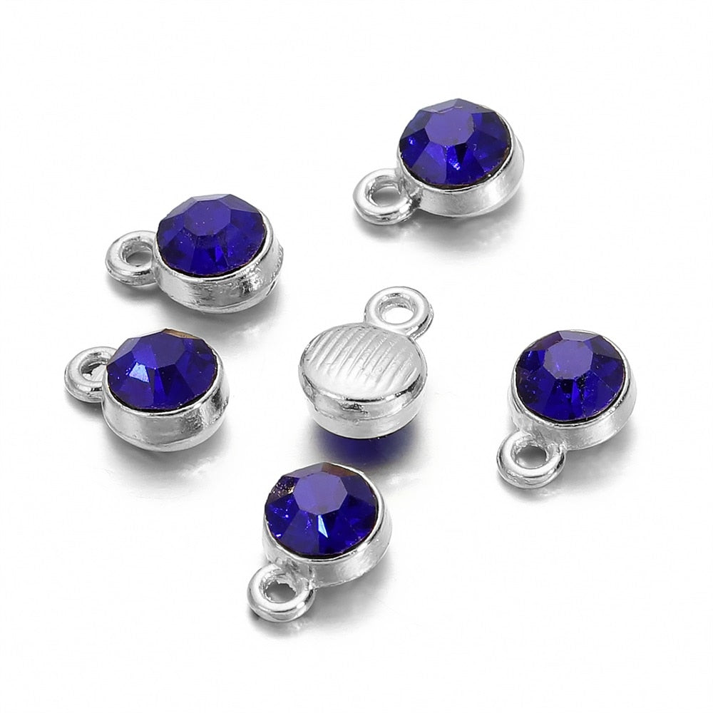 Colorful Crystal Birthstone Dangle Charms