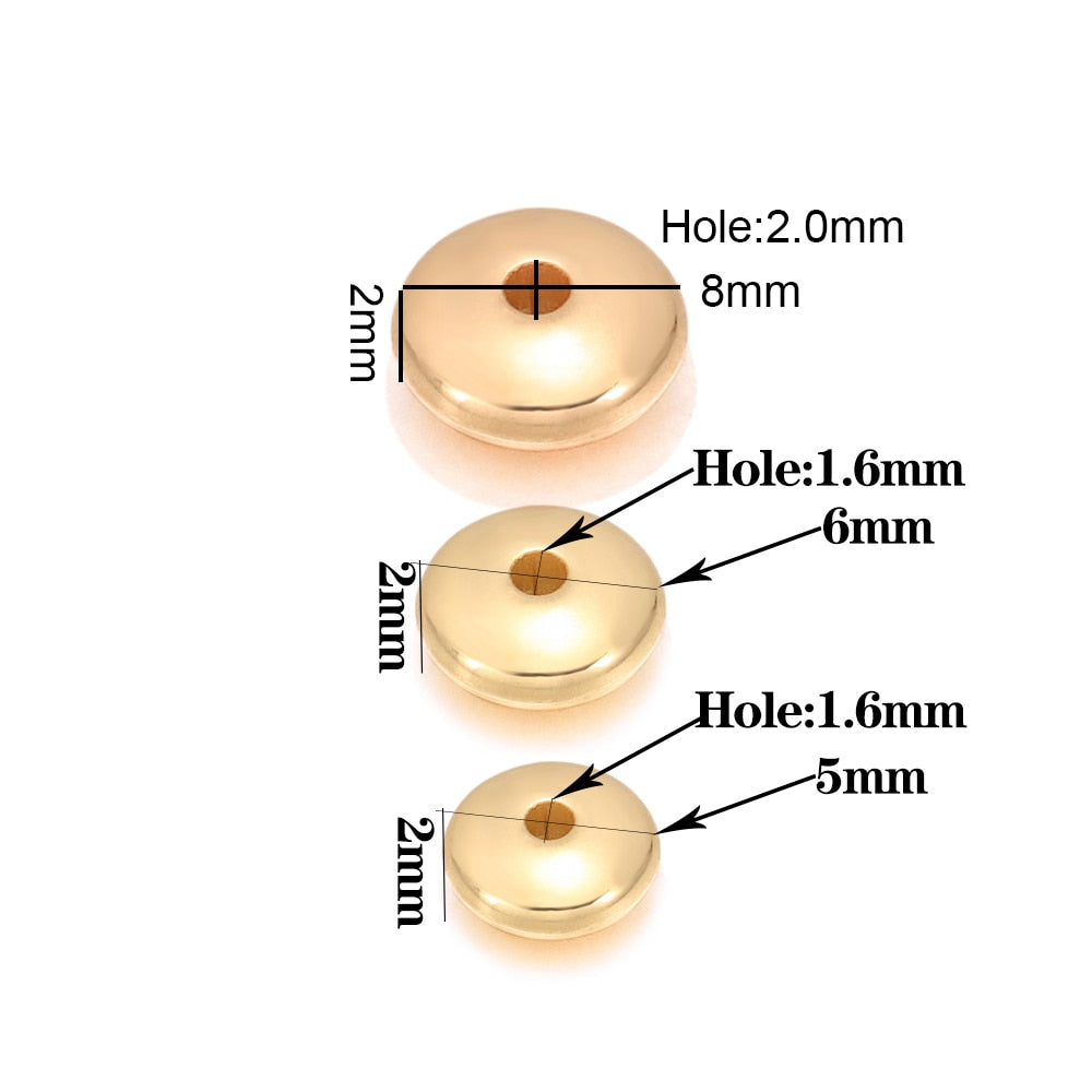 200-400pcs CCB Rondelle Spacer Beads, 5-6mm