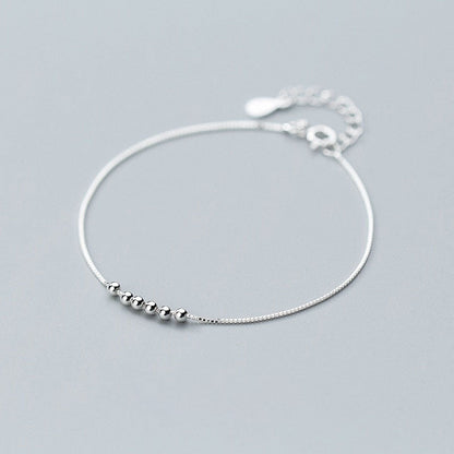 Simple Charm Beads Chain Bracelet