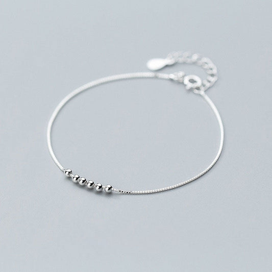 Simple Charm Beads Chain Bracelet