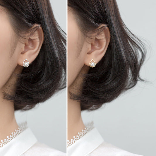 Charm Drop Water Pearl Earring