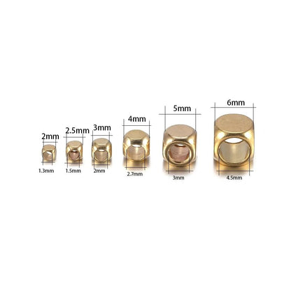 Cube Nepal Beads 2.5mm-6mm, 30-100pcs