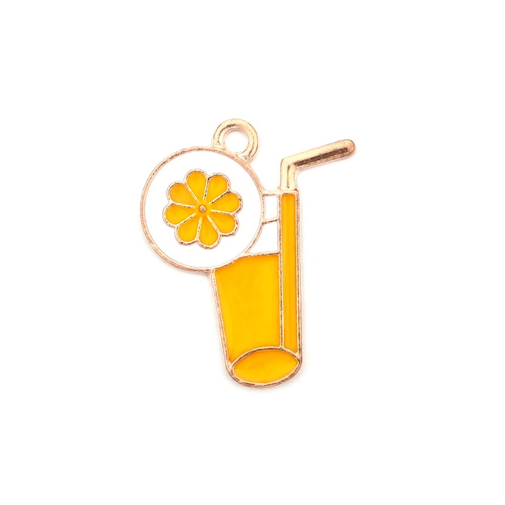 Cute Sun Keychain Cartoon Printing Connectors, 4Pcs