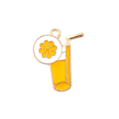 Cute Sun Keychain Cartoon Printing Connectors, 4Pcs