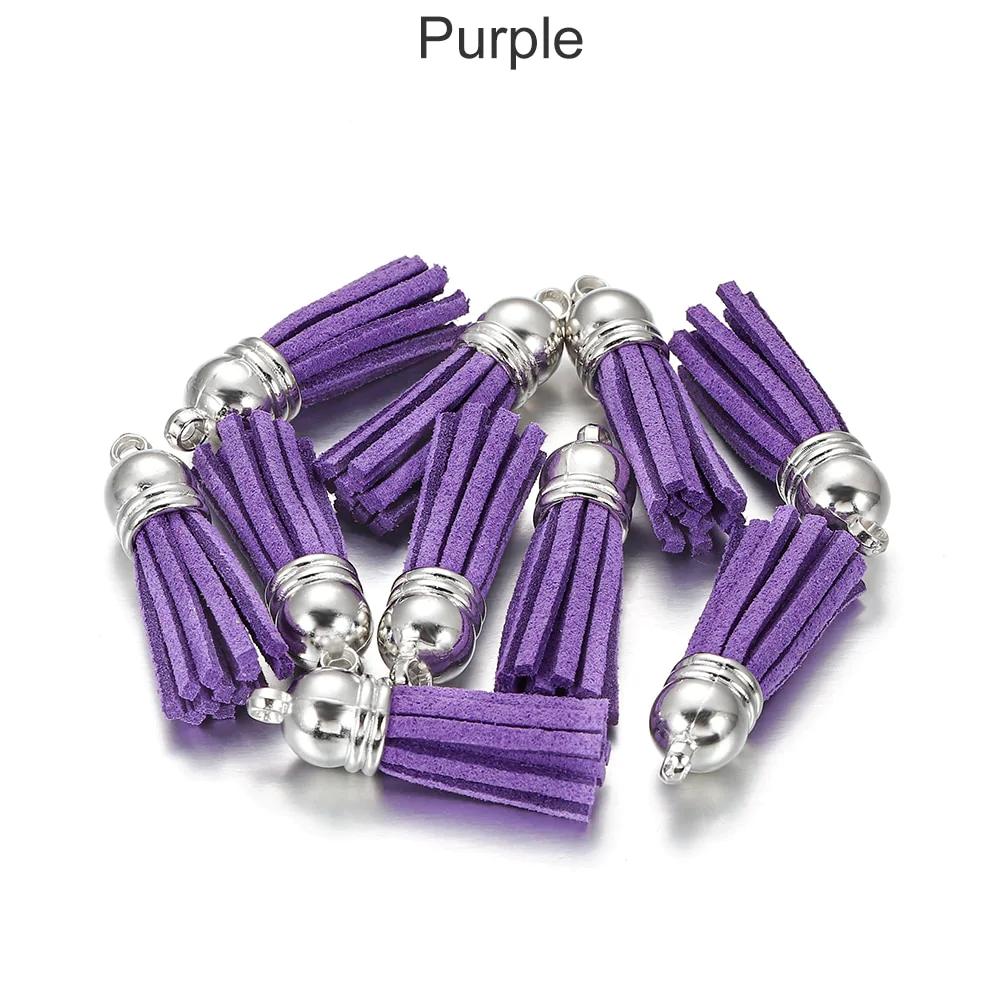 20pcs 38mm Tassel Vintage Leather Pendants