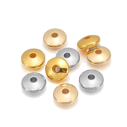 100pcs Flat Round Spacer CCB Plastic Beads