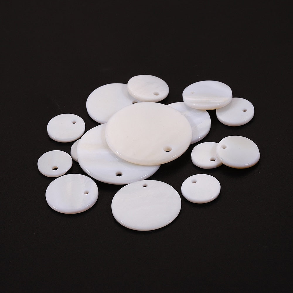 Pendentif rond en nacre