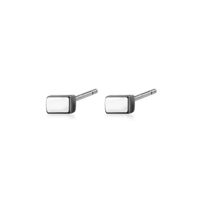 Geometric Square Tiny Stud Earring