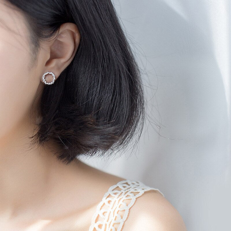 Engagement Statement Stud Earrings