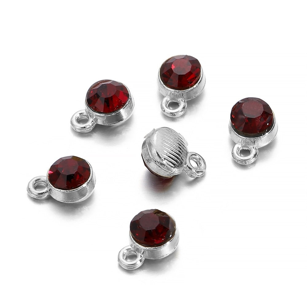 Colorful Crystal Birthstone Dangle Charms