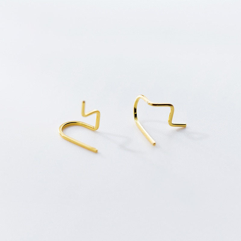 Geometric Lines Stud Earring