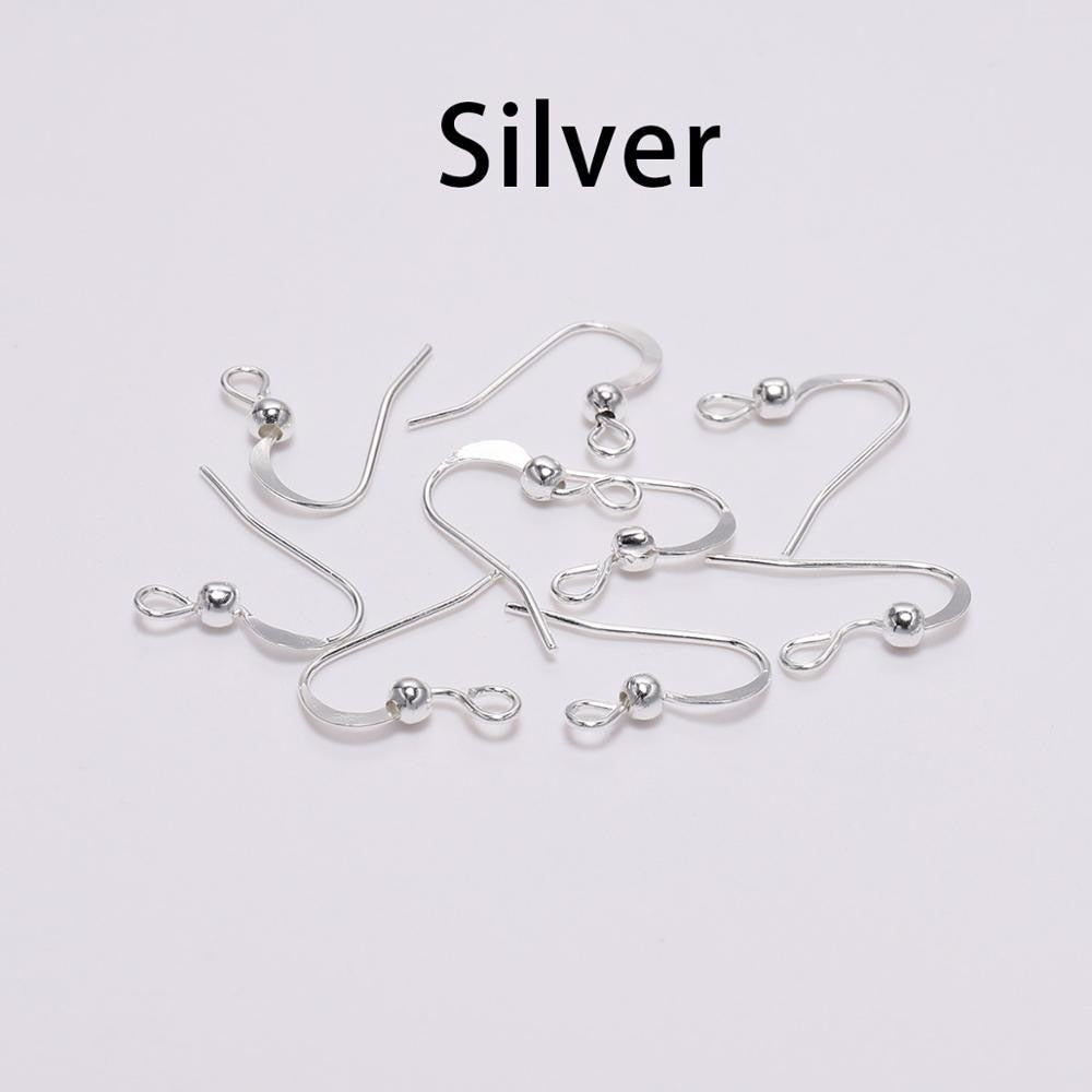 100Pcs - 19x18mm Earring Hooks Twist  Ear Hook