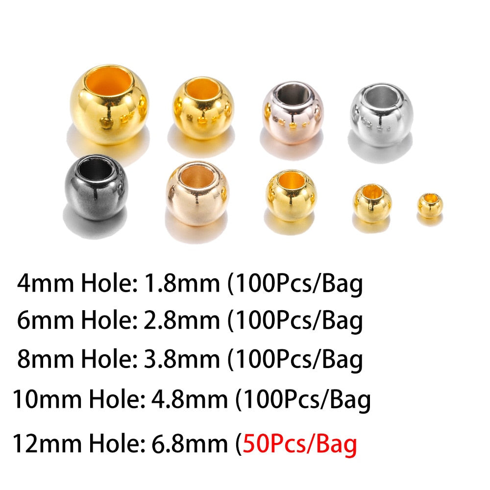 4-12mm Big Hole CCB Spacer Beads