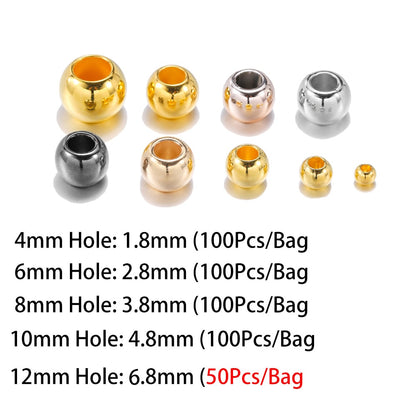 4-12mm Big Hole CCB Spacer Beads