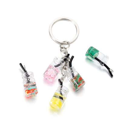 Obst in der Flasche-Charm-Anhänger, 10 Stück