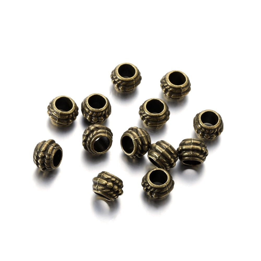 8mm Antique Spacer Bead, 30pcs