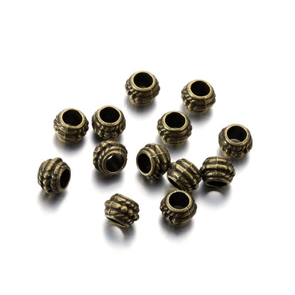 8mm Antique Spacer Bead, 30pcs