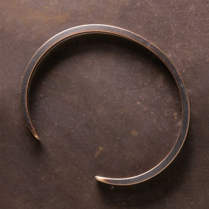 Rustic Viking Luck Cuff: Vintage Copper Bracelet for Men and Women