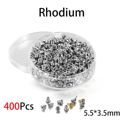 Box Silicone Bullet Earrings Back, 800Pcs