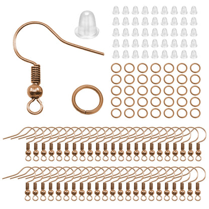 Earring Making Set: Hooks, Rings & Connects, 100-300pcs