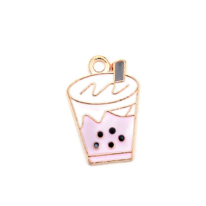 Cute Sun Keychain Cartoon Printing Connectors, 4Pcs