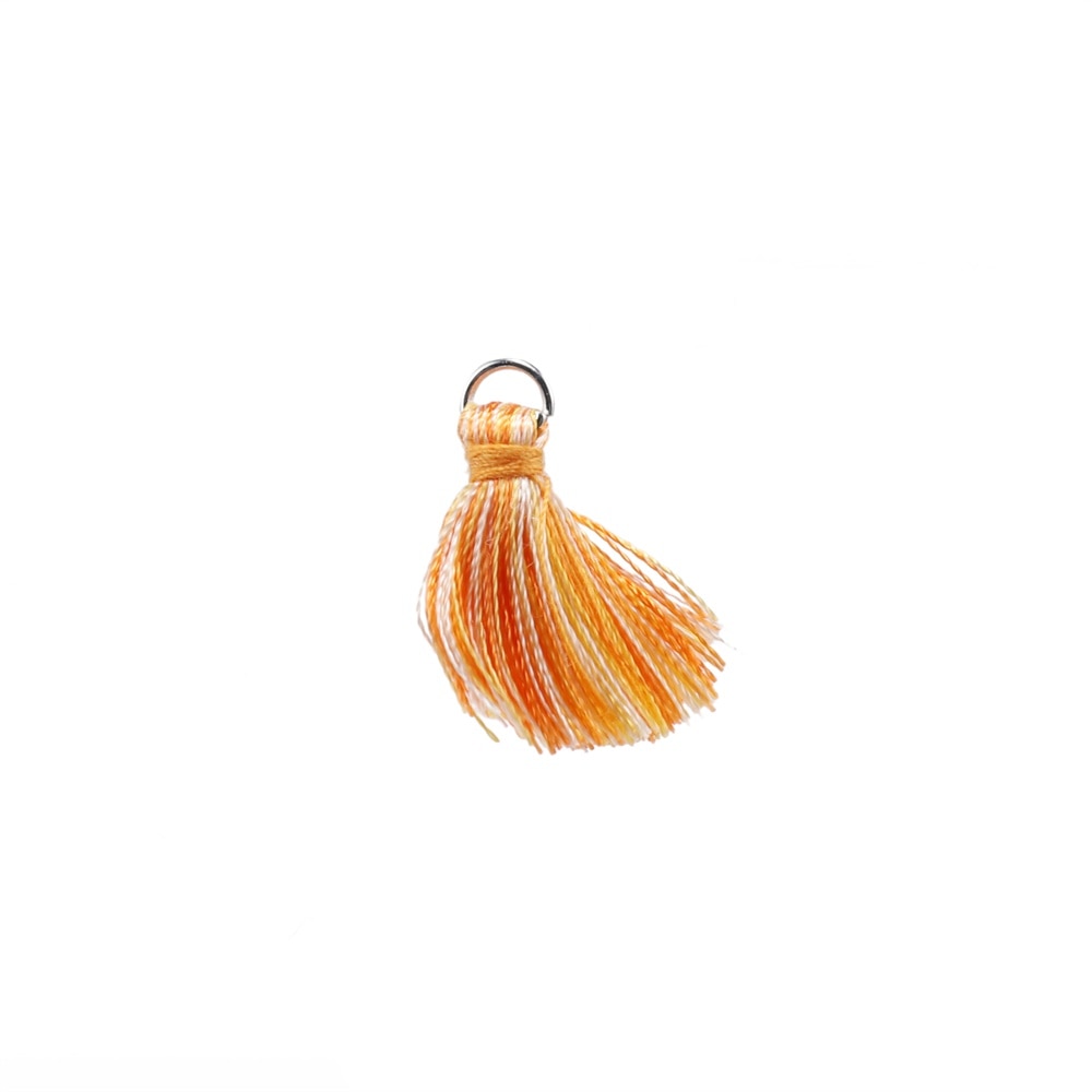 10 à 20 pendentifs à petits pompons en coton de 2 cm.
