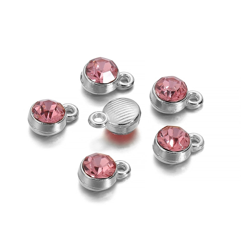 Colorful Crystal Birthstone Dangle Charms