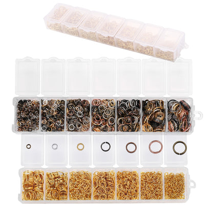 Open Jump Ring Connectors Set, 1370pcs
