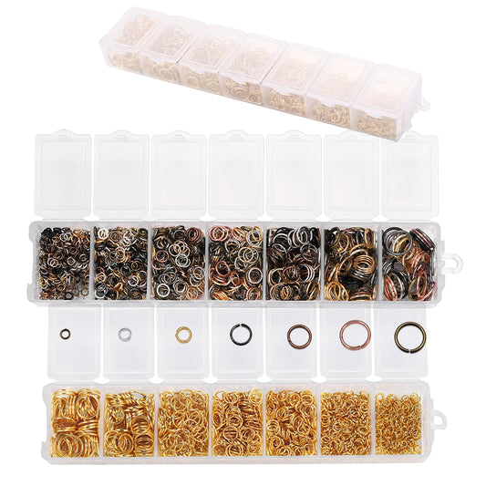 Open Jump Ring Connectors Set, 1370pcs
