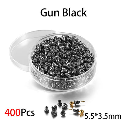 Box Silicone Bullet Earrings Back, 800Pcs