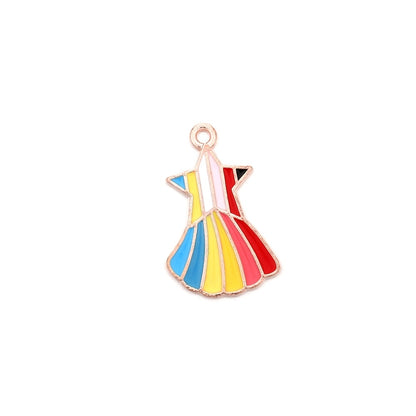 Cute Sun Keychain Cartoon Printing Connectors, 4Pcs