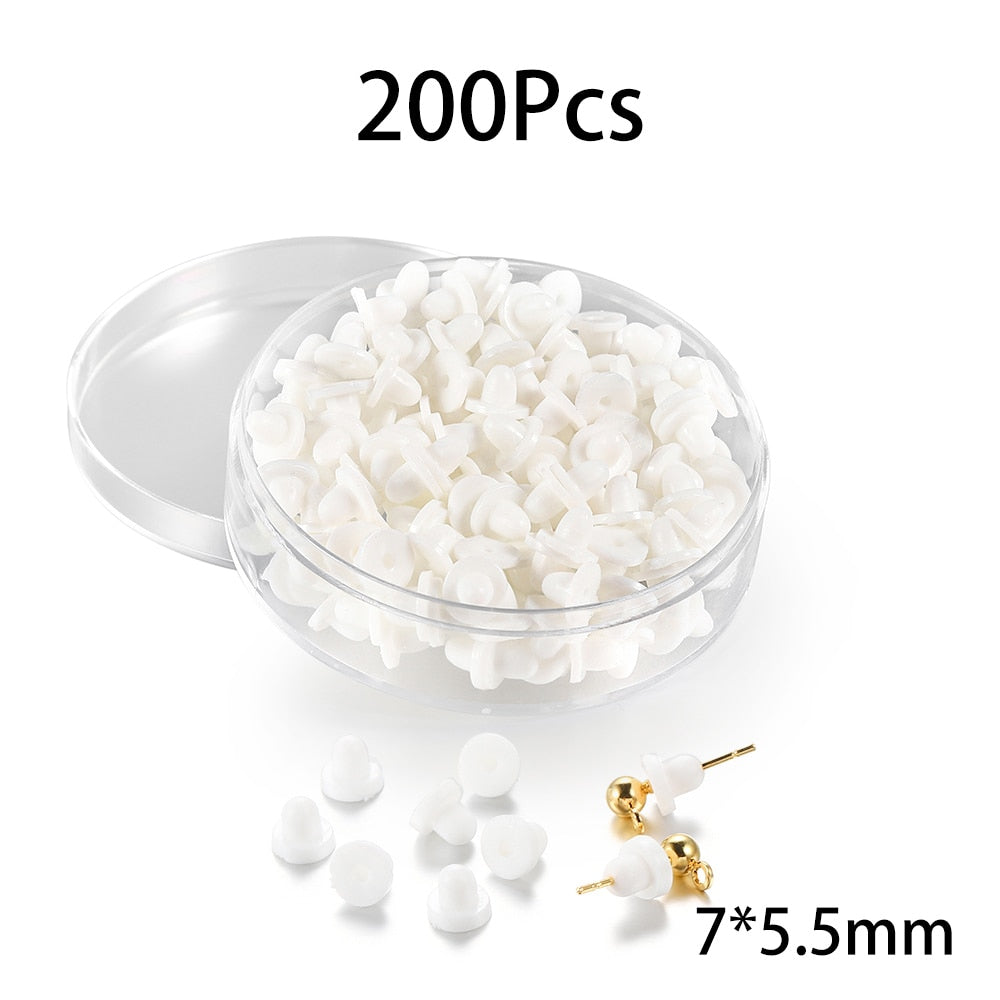 Assorted Sizes Earring Backs & Stoppers, 1Box